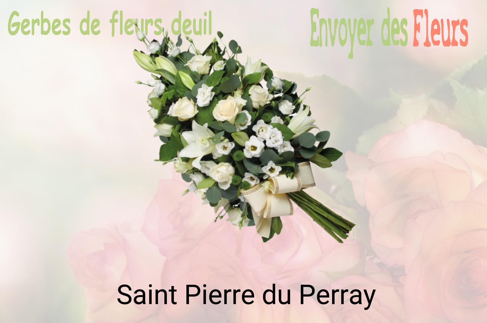 Gerbe de fleurs de deuil livrée à Saint-Pierre-du-Perray